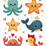 Sea Life  - Sticker Sheet v7